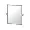 Gatco A-Line 24" Framed Rectangle Mirror, Matte Black 5659XFSM - alternate 1