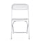 Chivari White Folding Chair (Steel-Poly Chair), 10PK CFPW-CX-T - alternate 2