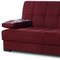Homeroots 75" Burgundy Chenille Convertible Futon Sleeper Sofa And Toss Pillows With Storage 607204 - alternate 4