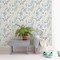 Chesapeake Imperial Garden Blue Botanical Wallpaper 3123-24170 - alternate 2