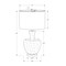 Monarch Specialties Lighting, 26"h, Table Lamp, Silver Glass, Ivory / Cream Shade, Contemporary, Modern I 9897 - alternate 2