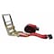 Mytee Products 4in x 30ft Ratchet Straps w/ flat hook, WLL 5,400 Trailer Tie Down Red, 4PK RS430Rx4 - alternate 3