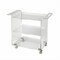 Homeroots Clear Acrylic Rolling Server Bar Cart 388954 - alternate 1