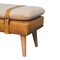 Homeroots 35in Brown Genuine Leather and Solid Wood Upholstered Storage Bench With Cabinet 717476 - alternate 4