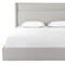 Homeroots Gray Tufted Linen Blend Upholstered King Bed Frame 606416 - alternate 4