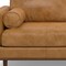 Homeroots 72" Sienna Leather Sofa With Brown Legs 640989 - alternate 2