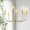 Jonathan Y Amoros 27.25" 8-Light Modern Mid-Century Iron LED Chandelier, Gold Painting JYL7900B - alternate 3