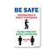 Signmission PSA, Be Safe Coronavirus Is Highly Contagious, 10in X 7in Peel And Stick Wall Graphic, RD-710-25456 OS-NS-RD-710-25456 - alternate 1