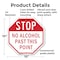 Signmission Stop No Alcohol Past This Point, 10 Inch X 10 Inch, Plastic Sign OC-P-10-222 - alternate 3