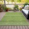 Homeroots 9' X 12' Lime Green And Ivory Chevron Washable Indoor Outdoor Area Rug 612278 - alternate 2