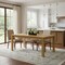 Homeroots 60" Oak Wood Butterfly Leaf Extendable Dining Table 640707 - alternate 2