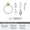 Amerock Stature Golden Champagne Transitional 7-9/16 in 192 mm Length Towel Ring BH36092BBZ - alternate 2