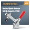Powertec Toggle Clamp, 500 lbs Cap., 12130 Quick Release Vertical Clamps, Antislip Rubber Pressure Tip, 4PK 20335-P2N - alternate 1