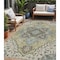 Homeroots 5' X 8' Beige Green And Brown Oriental Washable Indoor Outdoor Area Rug 600133 - alternate 1