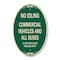 Signmission No Idling Commercial Vehicles and All Buses 1, 12 In X 18 In Architectural, Heavy Gauge Aluminum A-OV-G-1218-23845 - alternate 1