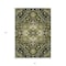 Homeroots 5' X 8' Olive Green Ivory And Brown Oriental Washable Indoor Outdoor Area Rug 600175 - alternate 3