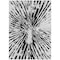 Homeroots 5' X 8' Ivory Black And Gray Abstract Washable Indoor Outdoor Area Rug 588011 - alternate 3