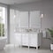James Martin Vanities Brittany 60" Double Vanity in Bright White, w/ 3 CM Siberian Silestone Top 655-V60D-BW-3SFR - alternate 2