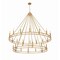 Z-Lite Dennison 28-Light Chandelier, 60 in W, Signature Brass 4005-28SBR - alternate 2