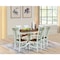Whitewood Industries Rectangular Extension Dining Table W/ 6 Chairs, 36 in W, 30.1 in L, 48 in H, Parawood, 7 K79-36RXT-27B-C10-6 - alternate 3