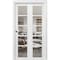 Sartodoors Sliding Closet Bi-fold Doors White Solid Core Modern Interior QUADRO4522BF-WS-48 x 96 (2* 24x96) - alternate 1