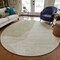 Homeroots 8' Beige Khaki And Taupe Round Abstract Washable Indoor Outdoor Area Rug 582880 - alternate 2