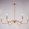 Vaxcel Annabelle 6-Light Farmhouse Chandelier, Muted Brass, Candle Style, 36-In. Wide H0322 - alternate 4