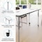 Flash Furniture Commercial Adjustable Height Rectangular Activity Table - Locking Casters-White XU-A2460-REC-WHT-T-A-CAS-GG - alternate 3