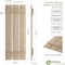 Ekena Millwork Rustic Three Board Spaced Board-n-Batten Rough Sawn Faux Wood Shutters, 17 1/2W x 62H, PR SHUBSS17X62RSPR - alternate 3