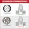 Coyote Wheel Accessories WHEEL INSTALLATION KIT 6 Lug Kit 14 Millimeter x 15 Thread Size 60 Degree Conical Acorn Duplex 13K648 - alternate 2