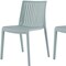 Homeroots Set of Two Baby Blue Heavy Duty Plastic Outdoor Stacking Accent Chairs, 2PK 565227 - alternate 4