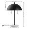 Jonathan Y Ella 20.7" Dome Metal with Marble Base LED Table Lamp, Black/White JYL1071B - alternate 3