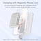 Alpha Digital Magnet Power Bank- 10,000mAh, 3 Cables, Wireless Charging - White ZL329-WT - alternate 2