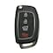 Aks Keys 2016 - 2021 Hyundai Tucson Flip Key Fob 4B FCC# TQ8-RKE-4F25 RC-HYUNDAI-28C - alternate 1
