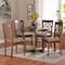 Baxton Studio Valerie Modern Grey and Walnut Brown Wood 5-Piece Dining Set 254-9876-10897-ZORO - alternate 6