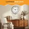 Clockswise 12in Round Glow-in-the-Dark Wall Clock With Green Luminous Numbers & Hands Easy-Read Light QI004619.12 - alternate 3