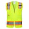 Protectx Safety Vest M Class Class 2 , Zipper Front 7 Pockets SV-120-FM7-GN-M-01 - alternate 1