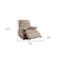 Homeroots 35" Light Brown Microfiber Manual Recliner 285825 - alternate 2