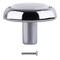 Brixwell Dual-Tone Round Cabinet Knob With White Insert For Kitchen Hardware 1 1/4 in Dia Polished Chrome BXB1291CHW - alternate 2