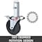 Vevor 5" Scaffolding Rubber Swivel Caster w/ Dual Lock 440LBS Capacity, 4PK 9D61-31511 - alternate 2