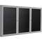 Ghent Enclosed Letter Board 48"x96", Satin PA34896B-BK - alternate 1