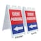 Signmission Event Parking With Arrow, A-Frame & 2 Decals Installed, Heavy-Duty Plastic Frame SBHD-D-2436-Event Parking With Arrow - alternate 3