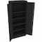 Tennsco 72" High Standard Cabinet (Assembled), 30 x 15 x 72, Black 7215-BLK - alternate 1