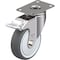 Blickle Swivel Plate Caster, PU, 4", Brake LKPXA-PATH 101KFD-12-FI - alternate 1
