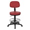 Office Star Products DC Series Sculptured Seat & Back Custom Fabric Drafting Chair, Dillon Lipstick DC517V-R100 - alternate 4