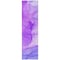 Homeroots 8' Purple Abstract Washable Non Skid Indoor Outdoor Runner Rug 559767 - alternate 2