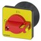 Siemens selector switch, red / yellow 48x48 mm Front plate mounting Central hole 3LD9343-5C - alternate 1