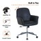 Leisuremod Vanguard Faux Leather Swivel Office Chair, Chrome Base, Tilt VO26BL - alternate 3