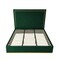 Homeroots Hunter Green Solid Wood King Upholstered Velvet Bed 544800 - alternate 2