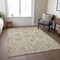 Homeroots 3' X 5' Beige Blue And Brown Moroccan Washable Indoor Outdoor Area Rug 605139 - alternate 3